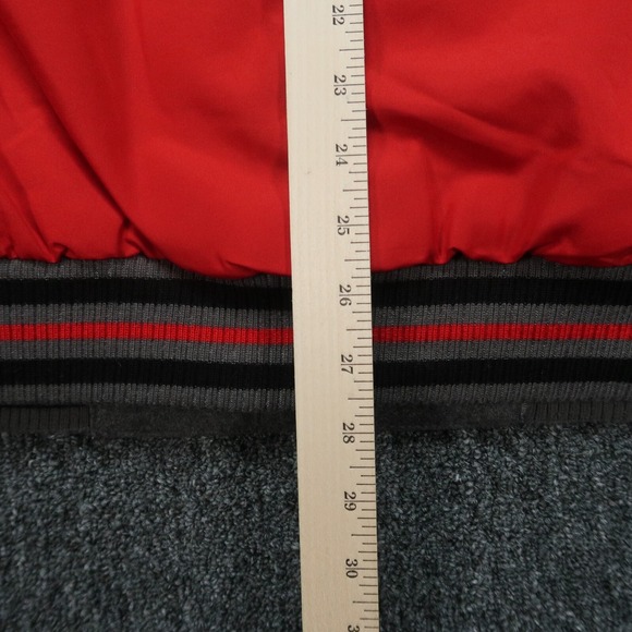 Portland Trail Blazers Jacket Mens XL Gray Red JH Design Reversible Wool Varsity - Picture 13 of 16